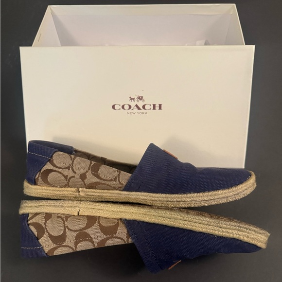 Coach Margret Canvas Shoes (blue raw denim and khaki), Women’s size 11 - Picture 8 of 9